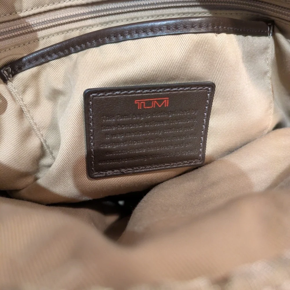 Tumi Dark Men's Brown Bag Leather
